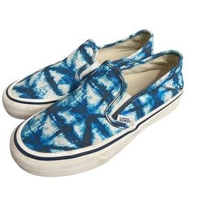 VANS Ultracush Blue & White Slip-On Sneakers Shoes Women’s Size 5/Men’s 3.5